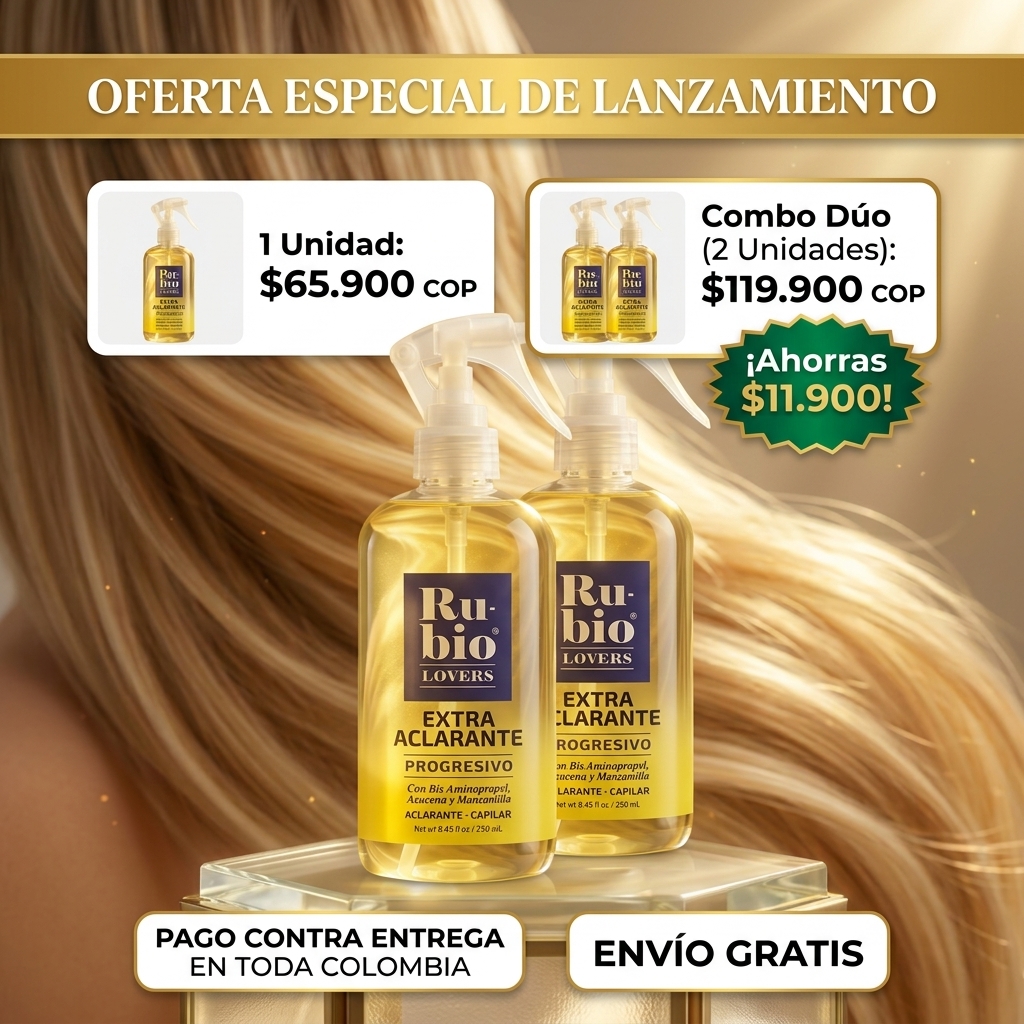 C4: Oferta Especial de Lanzamiento y Combos - Rubio Lovers