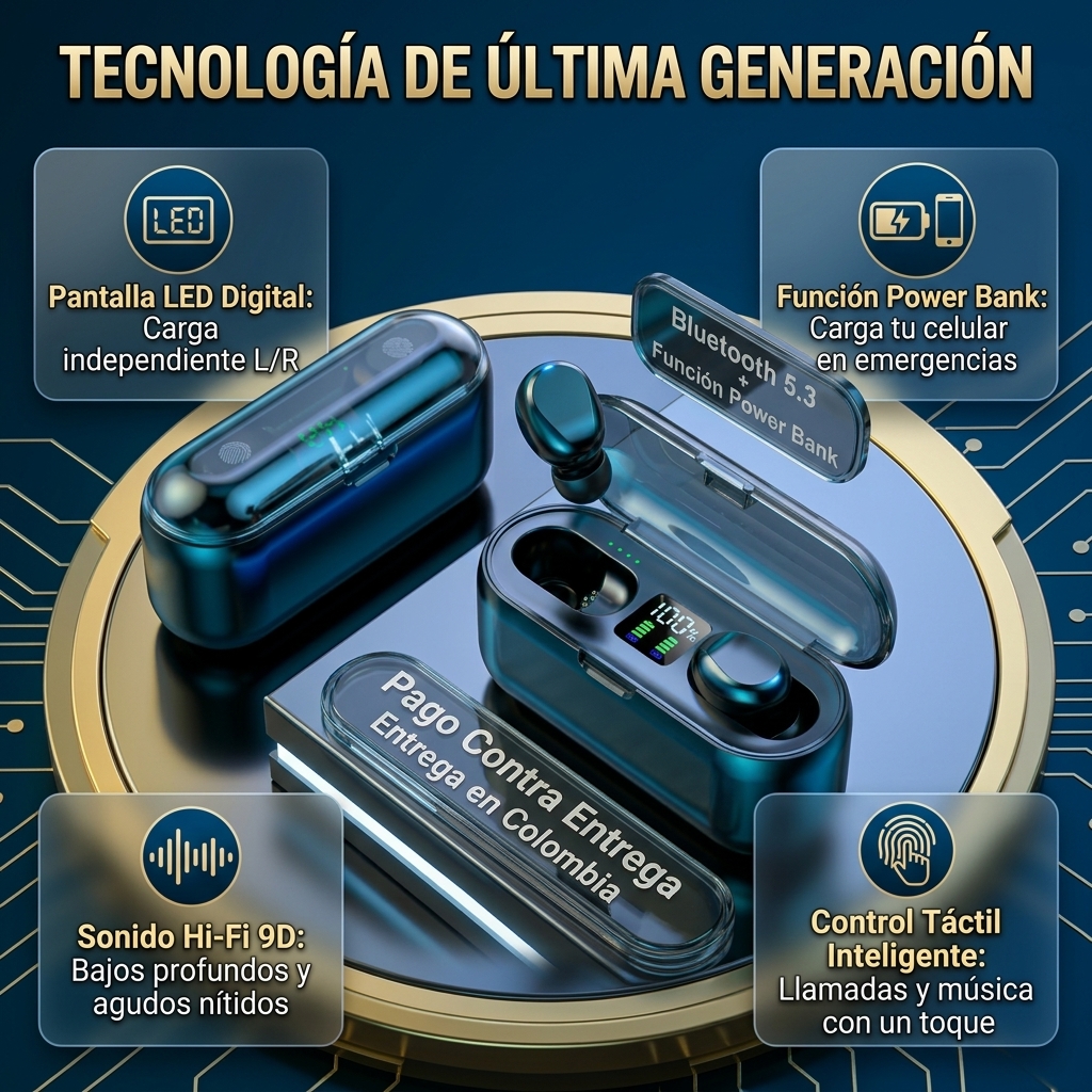 C2: Tecnología de Última Generación - Pantalla LED y Power Bank
