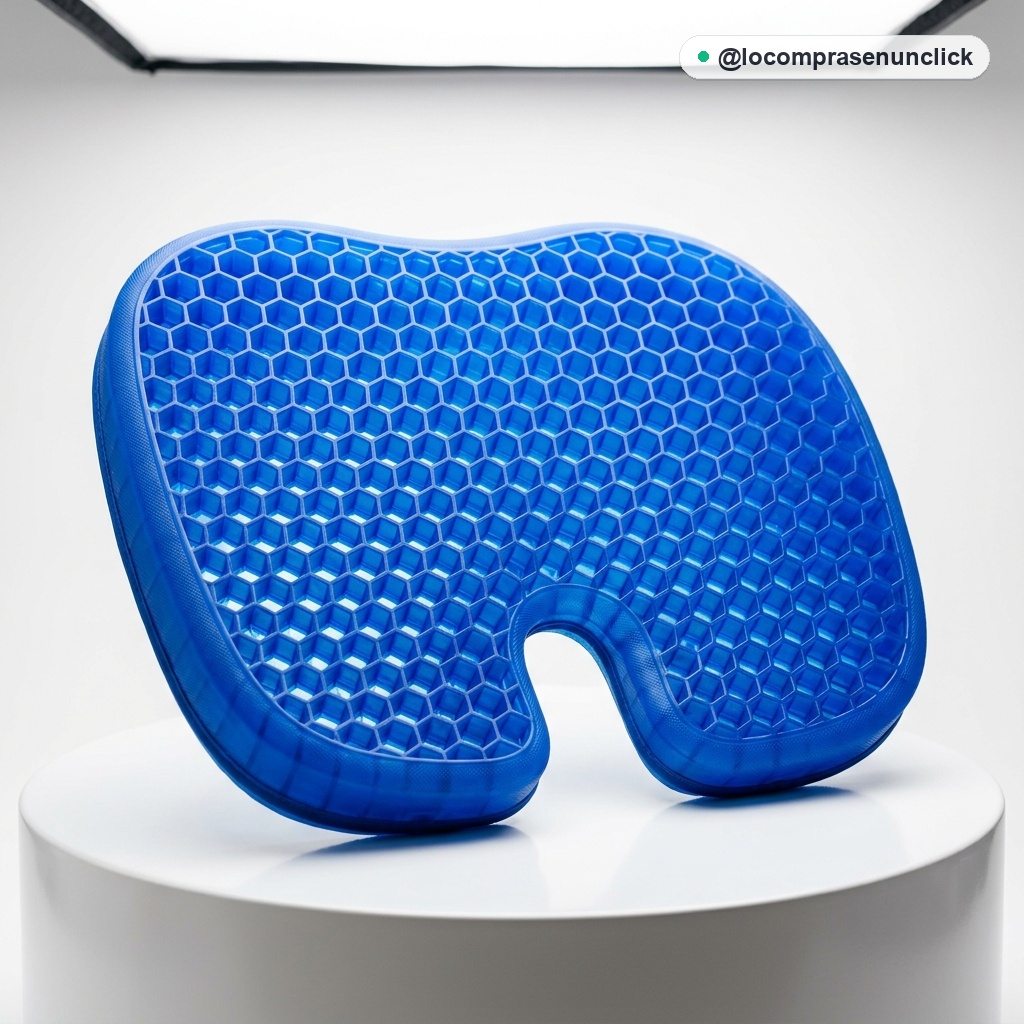 Cojín Asiento de Gel Ortopédico Ergonómico Panal de Abeja