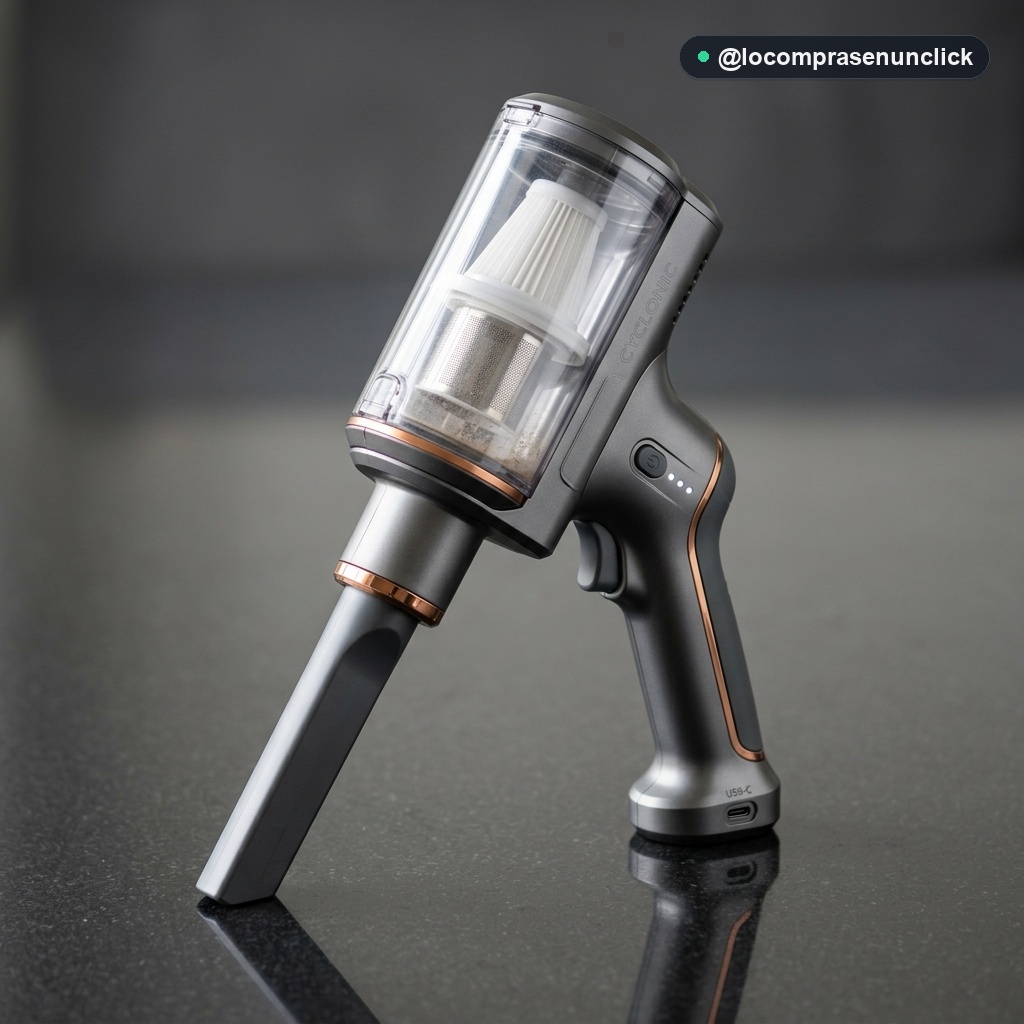 Mini Aspiradora Inalámbrica 2 en 1 Ciclónica Portátil USB