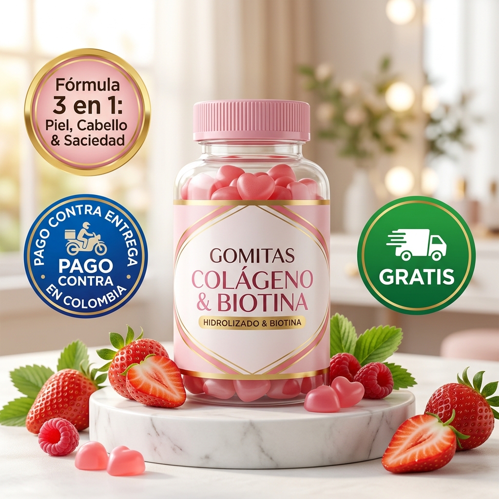 Gomitas Adelgazantes con Colágeno Hidrolizado & Biotina