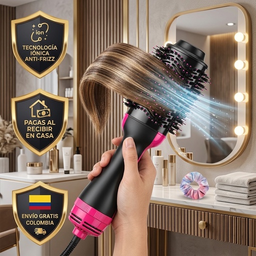[BEL-004] Cepillo Secador y Voluminizador One-Step 4 en 1 Iónico